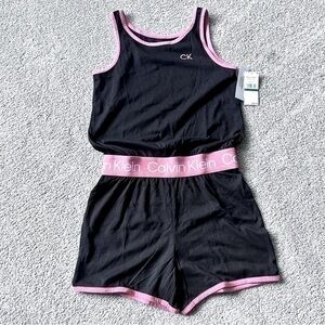 NWT Calvin Klein Performance girls one piece romper size large 12/14